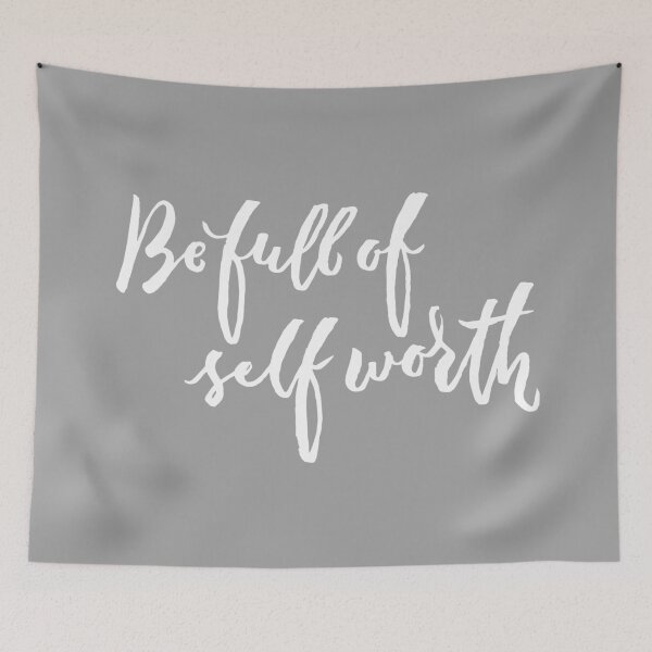 Item preview, Be Full of Self Worth - Hand Lettering Design designed and sold by Chee Sim.