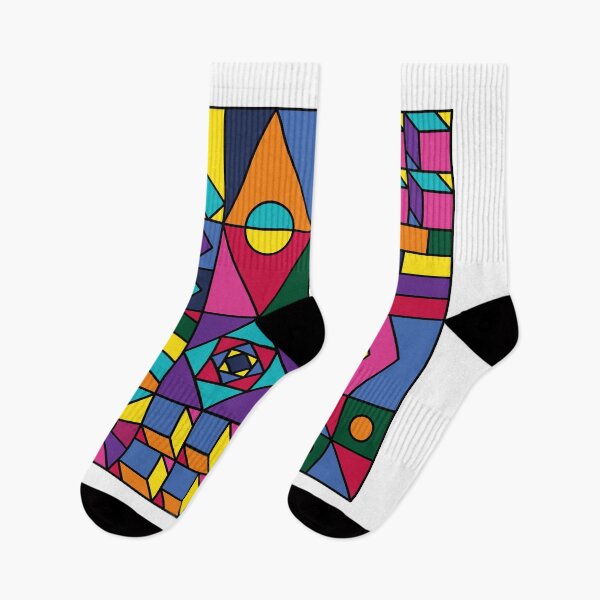 Item preview, Geometric artwork in a charming pop art style designed and sold by NaresCreative.