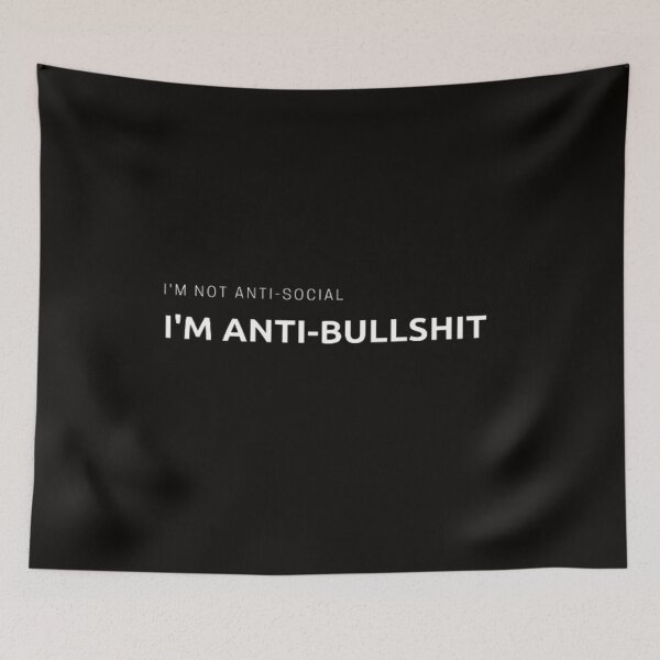 Item preview, I am not anti social Funny Meme designed and sold by Nero9o.