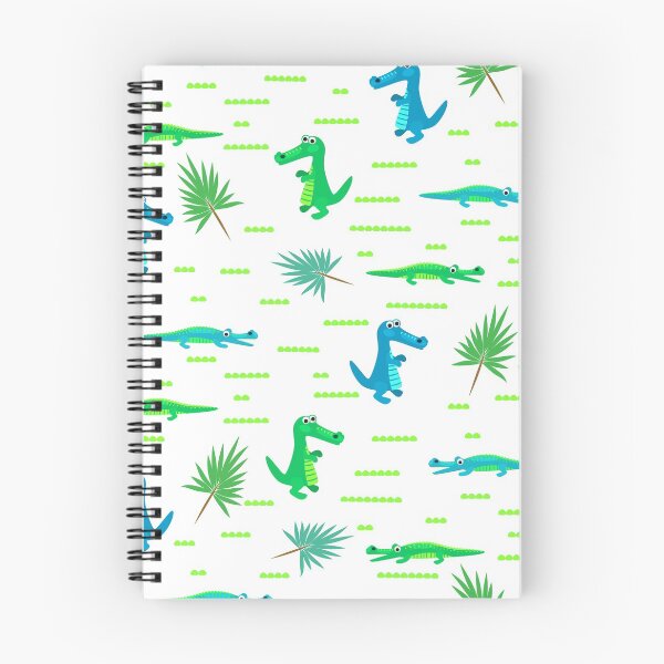 Item preview, Green and blue crocodiles pattern designed and sold by yopixart.