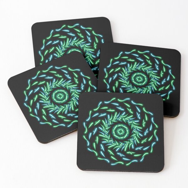 Item preview, Green mandala, abstract art designed and sold by Meo Design.