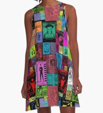 Kultur Club - Ad Kultur A-Linien Kleid