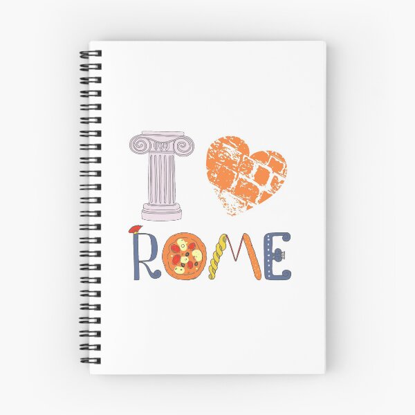 Item preview, Cute letters with Roman elements pizza, pasta, column designed and sold by MayyaIva.