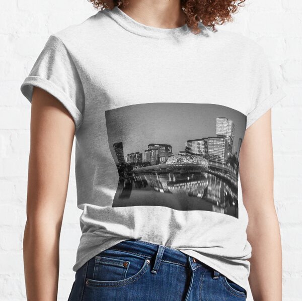 Webb Bridge BnW, Melbourne Docklands Classic T-Shirt