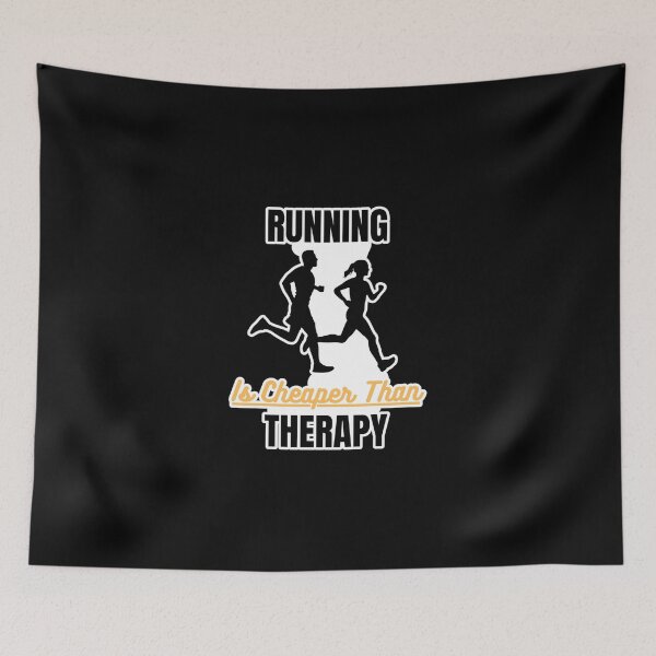 Item preview, Running Is Cheaper Than Therapy Sticker designed and sold by ximenagene.