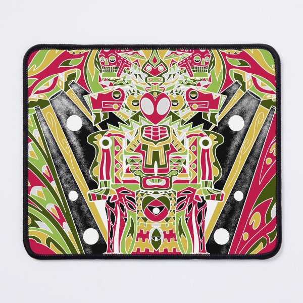 Item preview, mictlantecalien the monster traveler astronaut in ecopop wallpaper designed and sold by jorgelebeau.