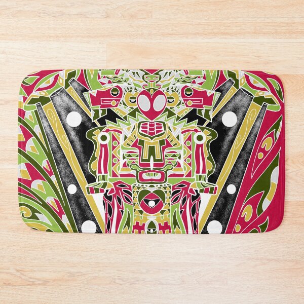 Item preview, mictlantecalien the monster traveler astronaut in ecopop wallpaper designed and sold by jorgelebeau.
