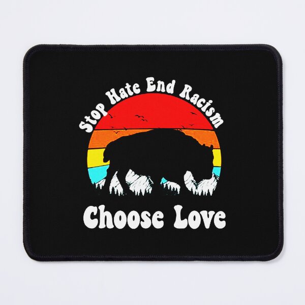 Item preview, Retro Vintage Sunset Choose Love Stop Hate End Racism designed and sold by sevrianart19.