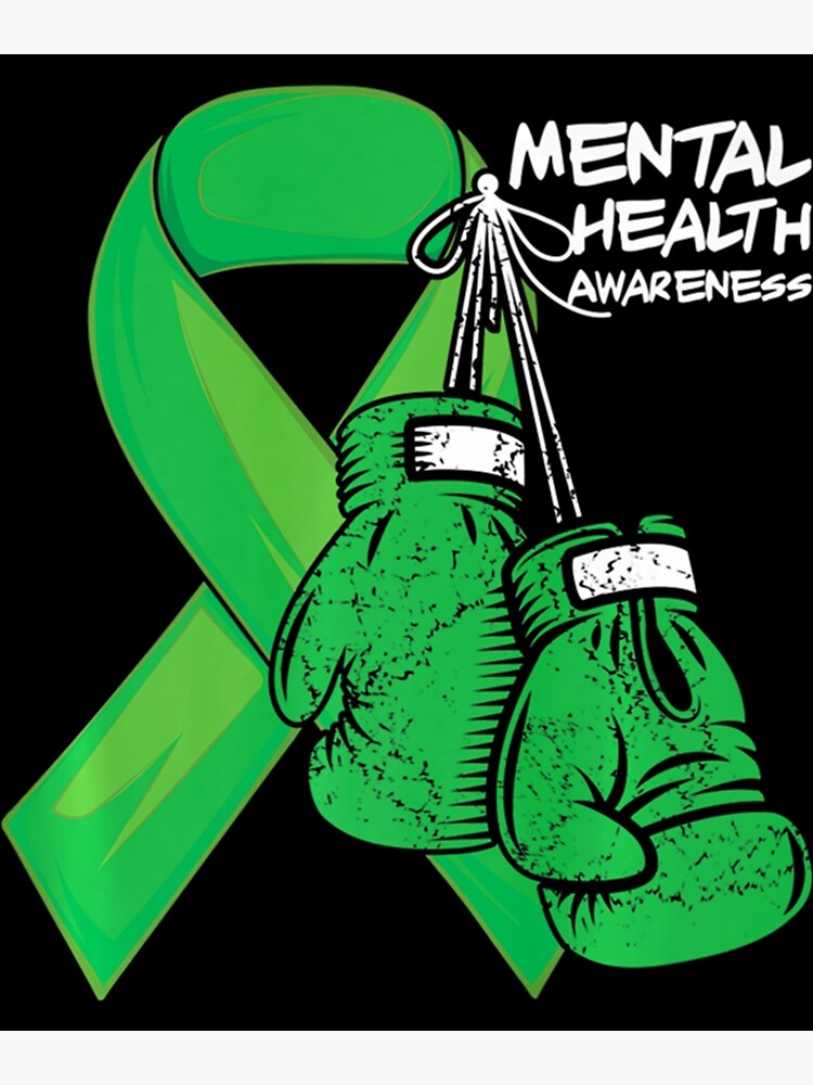 "Fight The Stigma Green Ribbon Mental Health Awareness Month 2022 ...