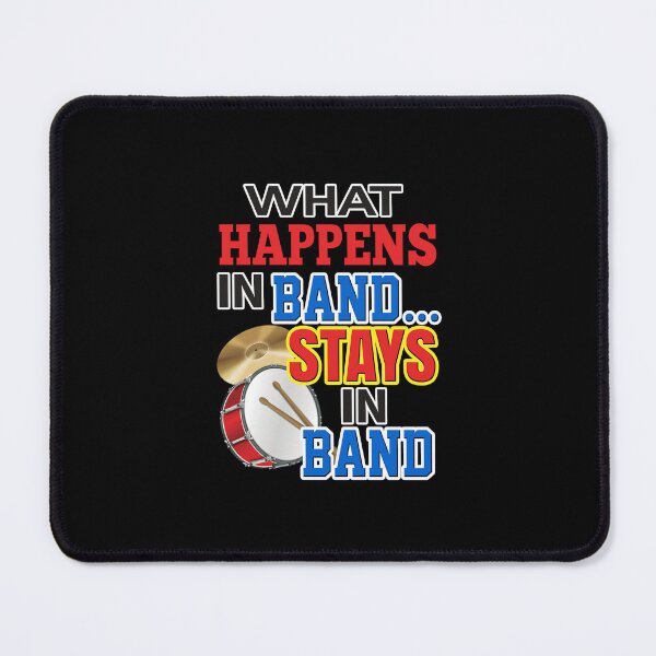 Item preview, 'What Happens In Band…Stays In Band' (Black) designed and sold by The Button Gal.
