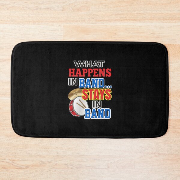 Item preview, 'What Happens In Band…Stays In Band' (Black) designed and sold by The Button Gal.