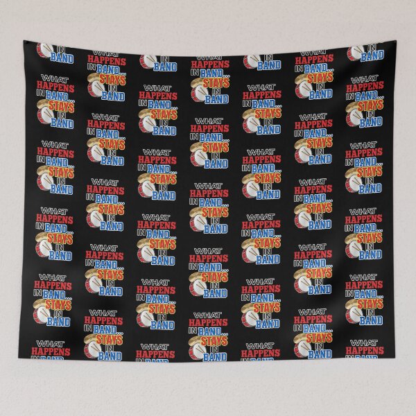 Item preview, 'What Happens In Band…Stays In Band' (Black) designed and sold by The Button Gal.
