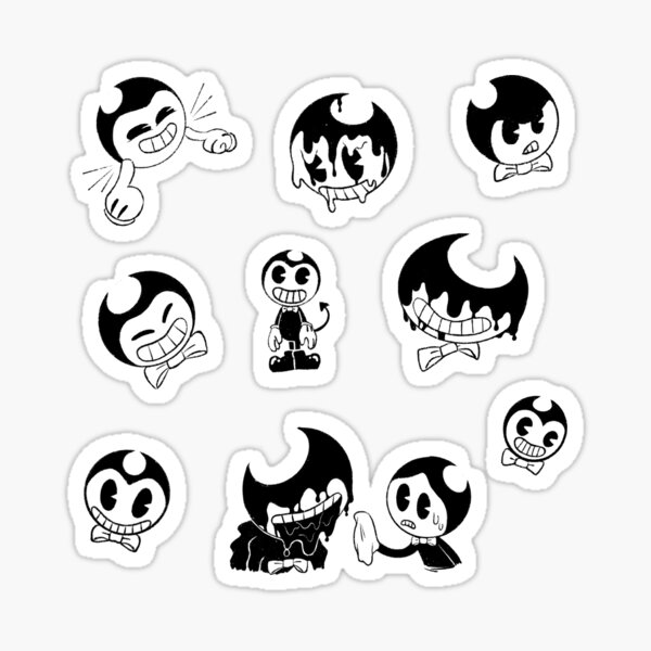 Bendy And the Ink Machine Stickers 12pc, Party Favors – Party
