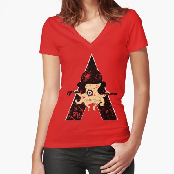 Clockwork Octopus T-shirt moulant col V