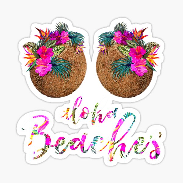 Coconut Bra' Sticker