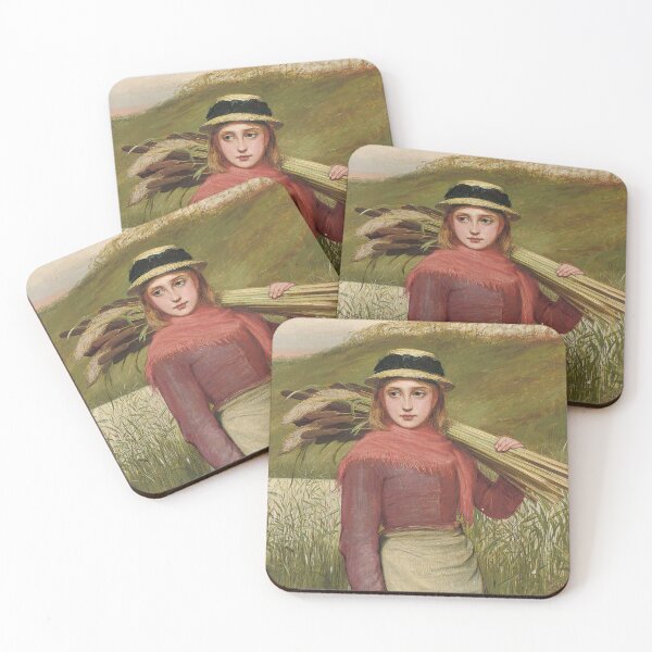 Item preview, The reed cutter 1881 Charles Sillem Lidderdale Girl ,girl with hat designed and sold by TeeARTHY.