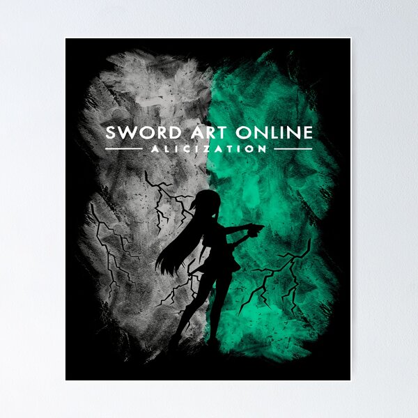 Custom Canvas Art Sword Art Poster Sword Art Online Game Wall