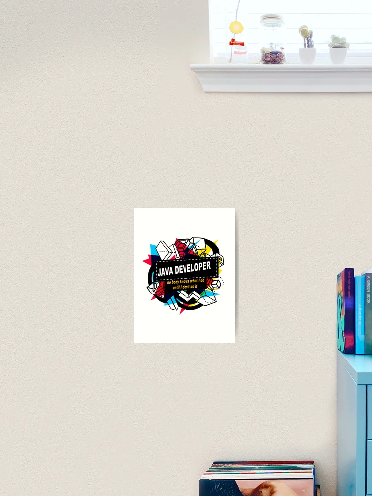 Thumbnail 2 of 3, Art Print, Java Developer designed and sold by Ruebenshi.