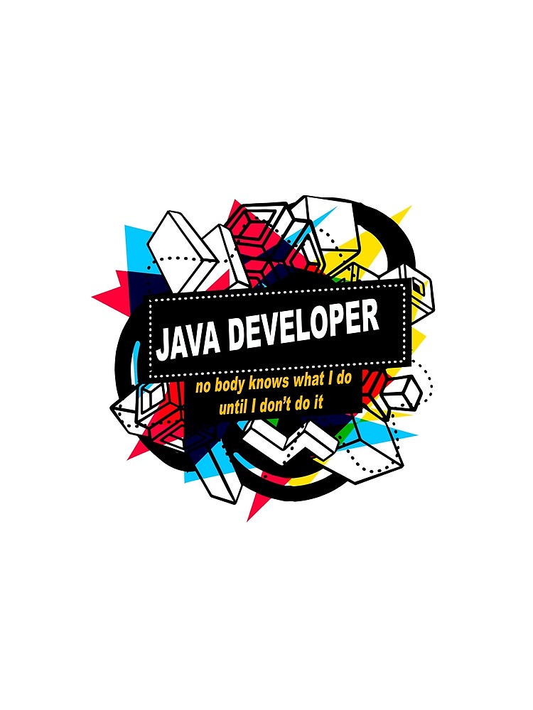 Thumbnail 4 of 4, Graphic T-Shirt, Java Developer designed and sold by Ruebenshi.