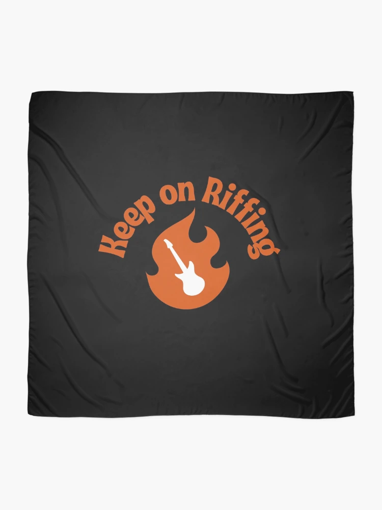 Thumbnail 2 of 3, Scarf, Keep on Riffing designed and sold by RoughShirts.