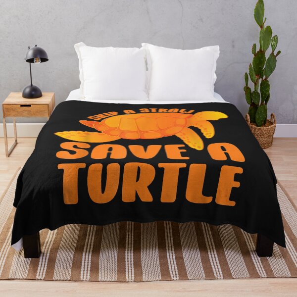 Item preview, Skip A Straw Save A Turtle Retro Ocean Turtles Earth Day Sea designed and sold by luciaaljudith.