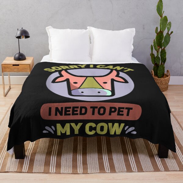 Item preview, Sorry I Can't I Need To Pet My Cow Animals Farm Cows Lover Tank Top designed and sold by luciaaljudith.