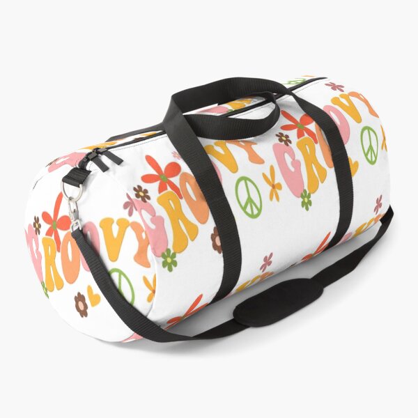 Item preview, Retro groovy design with flowers and a peace sign designed and sold by Becky Hunter.
