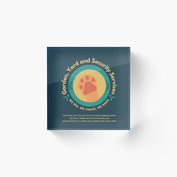Item preview, Dog's Garden, Yard, & Security Services designed and sold by ChocoboMausi.