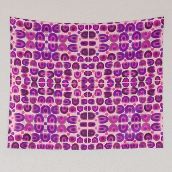 Item preview, Retro style Bifrost hot-pink purple pattern  designed and sold by DreamKaracters.