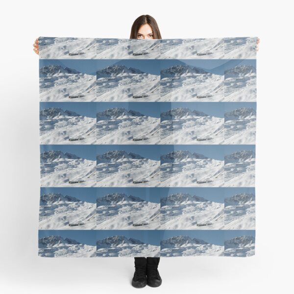 Swiss Winter Snow Scene Scarf
