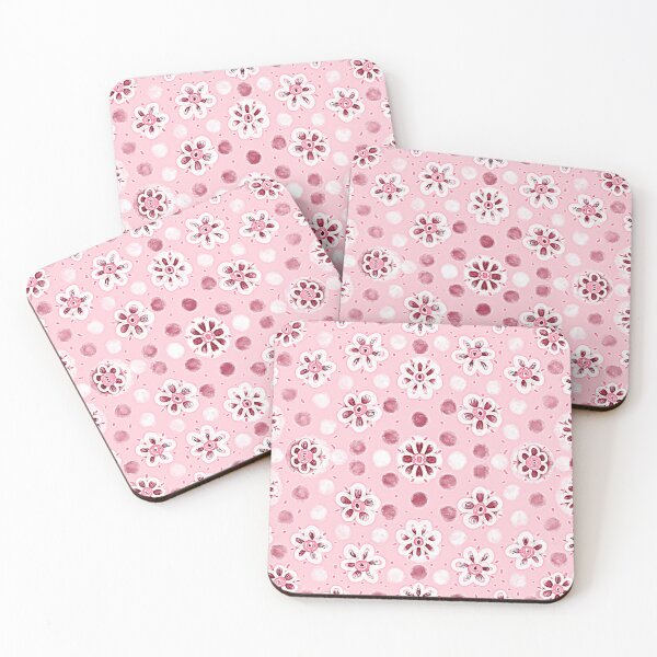 Item preview, Polka Pink Petals designed and sold by DreamKaracters.