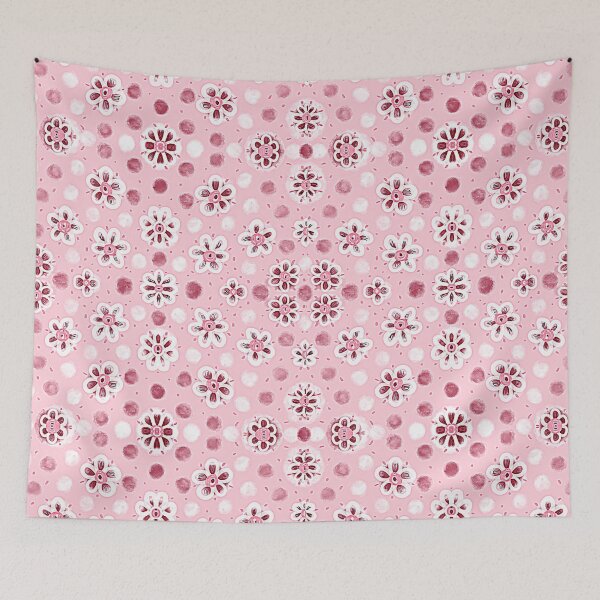 Item preview, Polka Pink Petals designed and sold by DreamKaracters.
