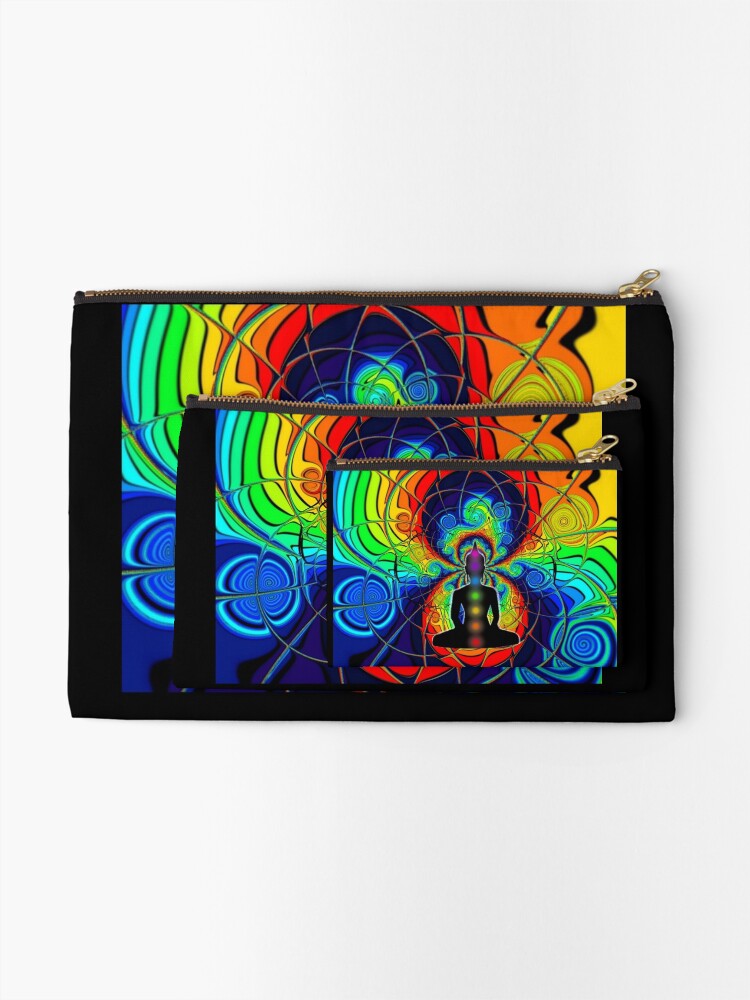 Thumbnail 2 of 4, Zipper Pouch, Inner Light designed and sold by Moodphaser.