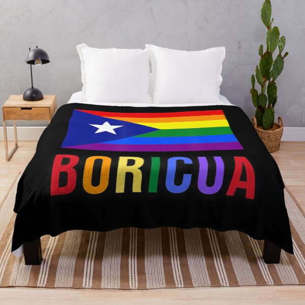 Item preview, Puerto Rico Boricua Gay Pride LGBT Rainbow Wepa designed and sold by TARABENNIE01.