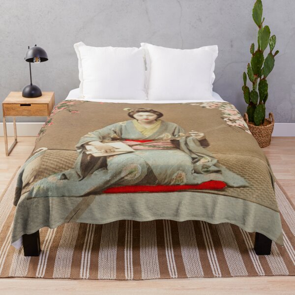 Item preview, Antique Geisha Playing Samisen Print designed and sold by jadeandjester.