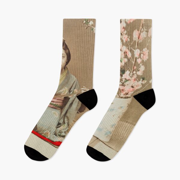 Item preview, Antique Geisha Playing Samisen Print designed and sold by jadeandjester.