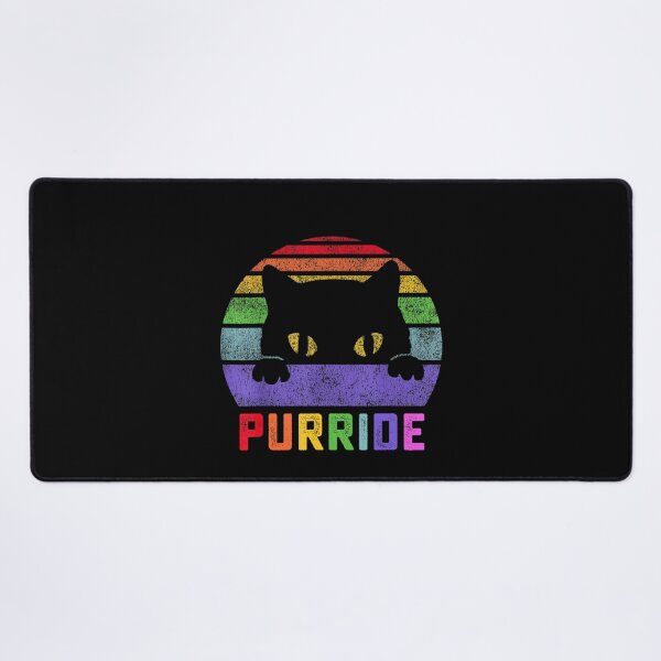 Artikelvorschau, Pride Cat Purride Gay LGBTQ Regenbogenflagge Retro-Stil entworfen und verkauft von TARABENNIE01.