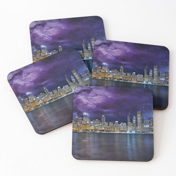Item preview, Spacey Chicago Skyline designed and sold by Frankie Cat Photography.