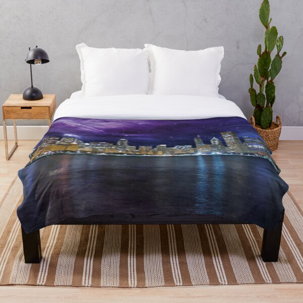 Item preview, Spacey Chicago Skyline designed and sold by Frankie Cat Photography.