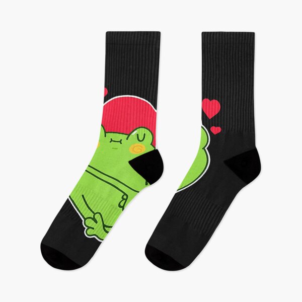 Item preview, Valentines Day Love Kawaii Cottagecore Kissing Frogs Copy designed and sold by luciaaljudith.