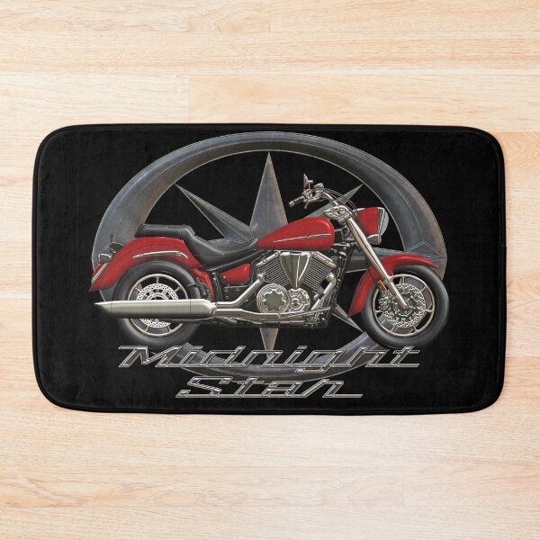 Item preview, Midnight Star XVS 1300 red star designed and sold by KlaraBubble.