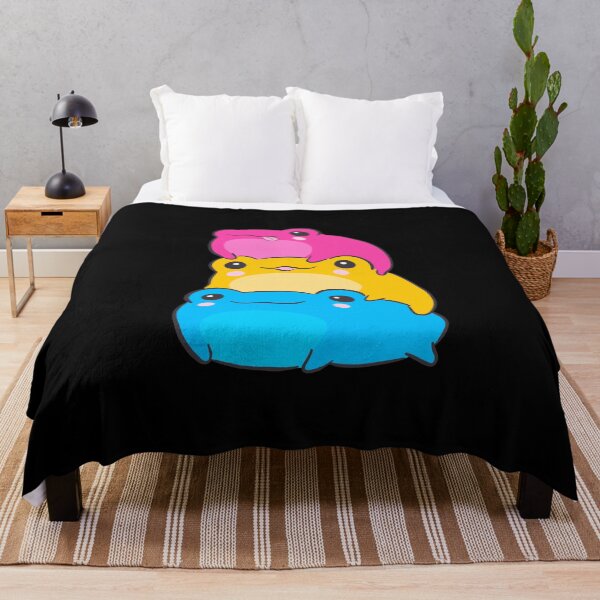 Item preview, Subtle Pan Pride Frogs in Pansexual Flag Colors: An LGBTQ Aesthetic Gift in Magenta, Yellow, and Cyan for June Pride Month Parade designed and sold by MinistryOfFrogs.