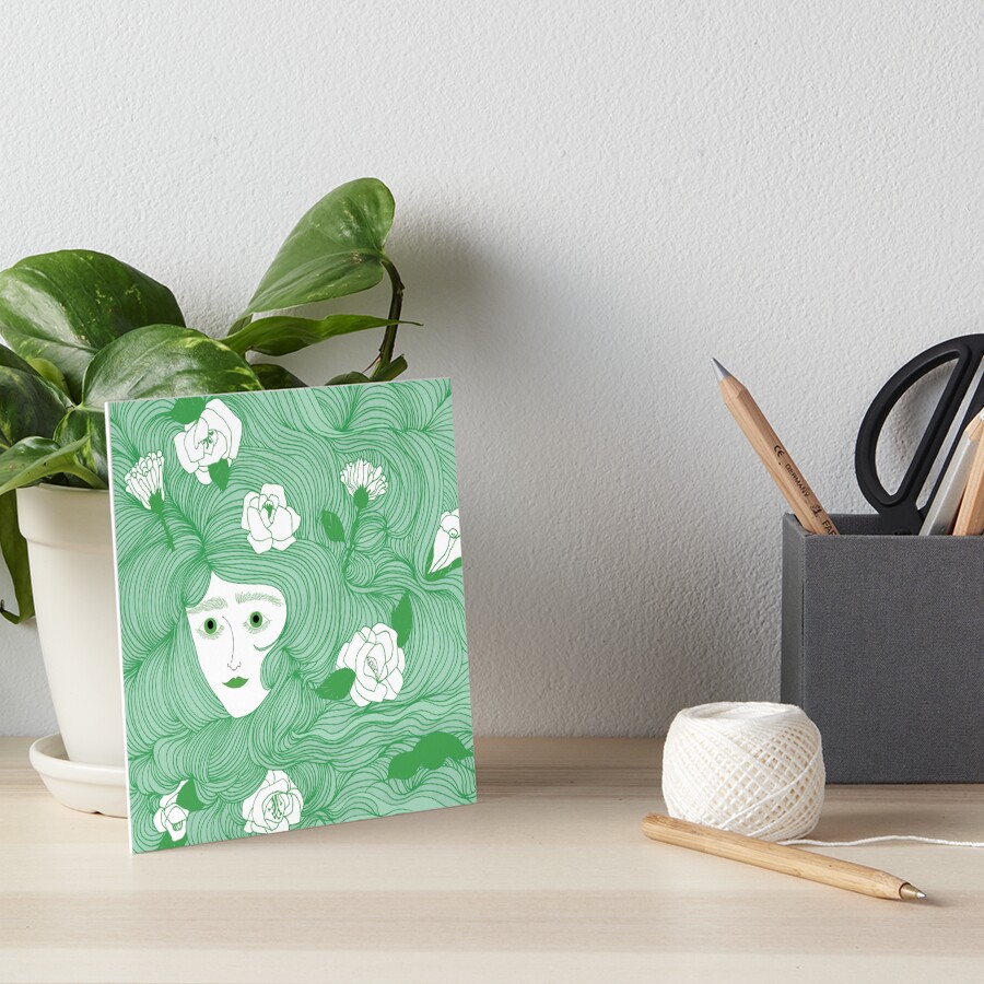 Flora Art Board Print