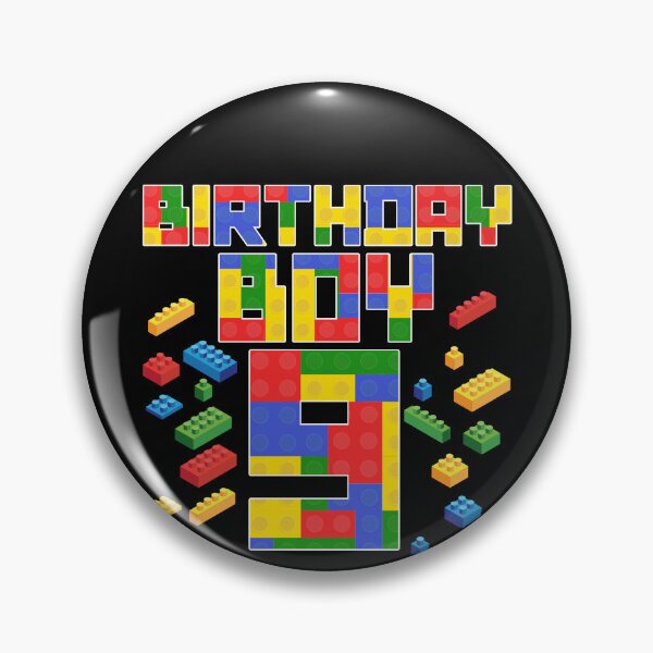 Item preview, Kid 9th Birthday Boy Master Builder 9 Year Old Block Builder Gear designed and sold by DynamicDesign.