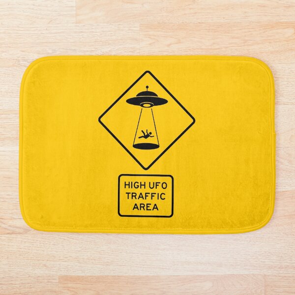Item preview, Road Sign - High UFO Traffic Area designed and sold by Clusterfudge.