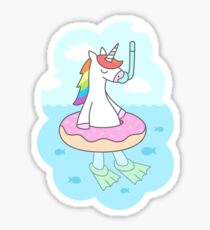 Unicorn Dive Sticker