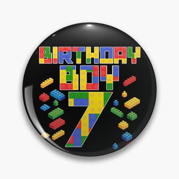 Item preview, Kid 7th Birthday Boy Master Builder 7 Year Old Block Builder Gear designed and sold by DynamicDesign.