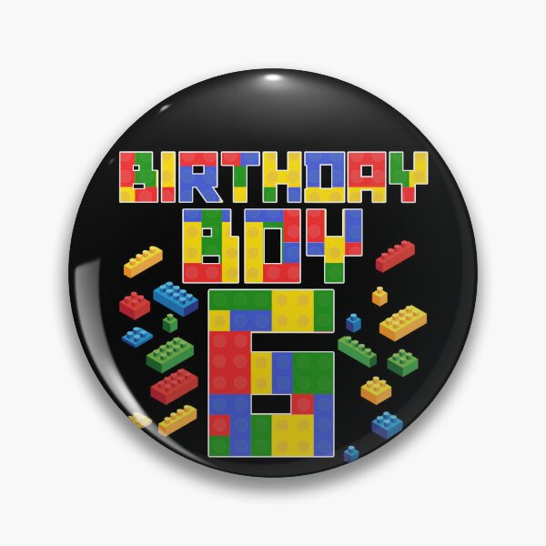 Item preview, Kid 6th Birthday Boy Master Builder 6 Year Old Block Builder Gear designed and sold by DynamicDesign.