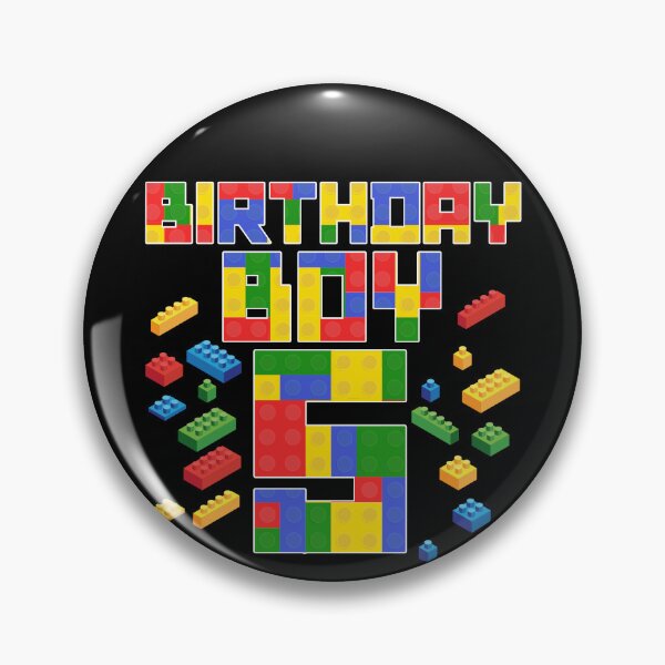 Item preview, Kid 5th Birthday Boy Master Builder 5 Year Old Block Builder Gear designed and sold by DynamicDesign.