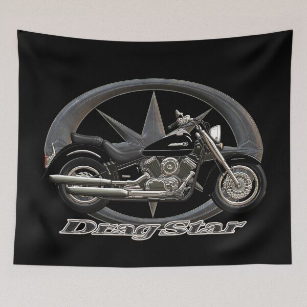 Item preview, Drag Star XVS 1100 black star designed and sold by KlaraBubble.